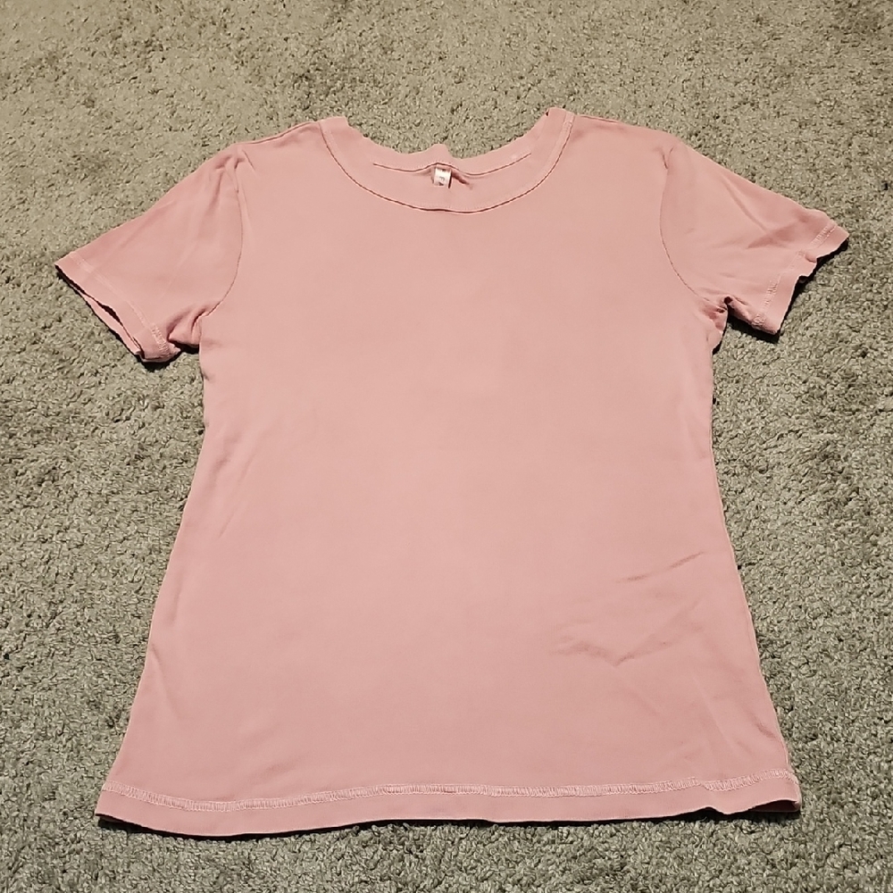 Fabletics Tinsley Tee Pink Size M